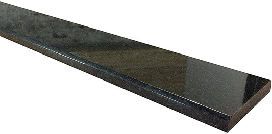 Absolute Black Marble Granite Threshold (Marble Saddle)-Window Sill-Shower Curb-Polished-(6" x 36")- Custom Size Please Contact